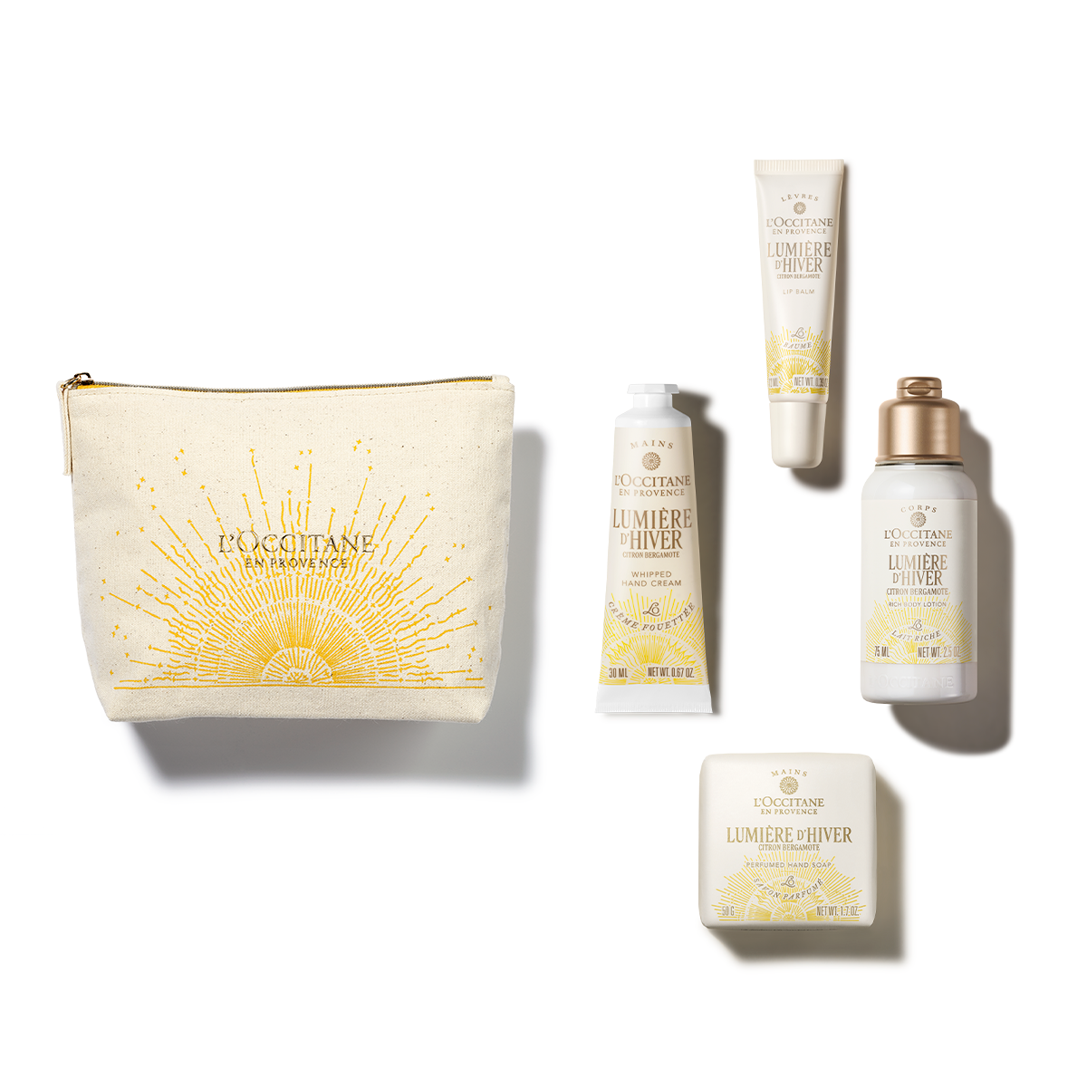 Набор с косметичкой Lumière d'Hiver