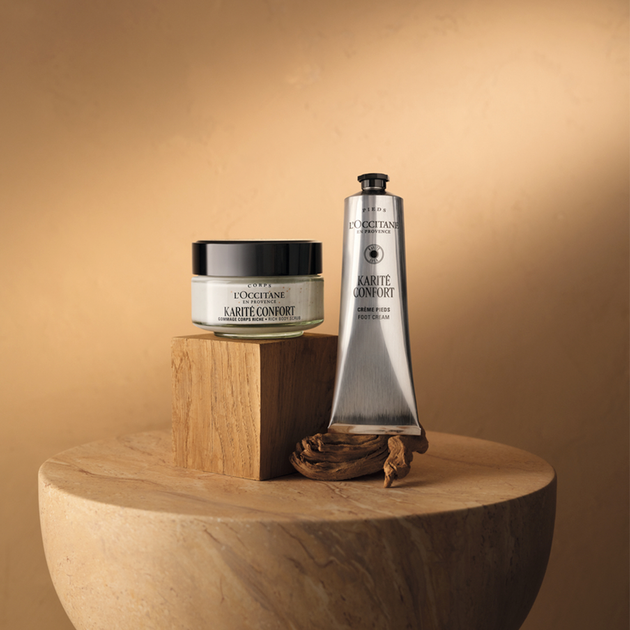 Уход за телом L’Occitane Карите скраб крем для ног