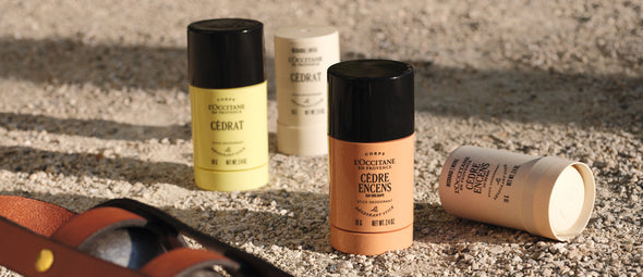 Мужские дезодоранты L’Occitane с древесными ароматами